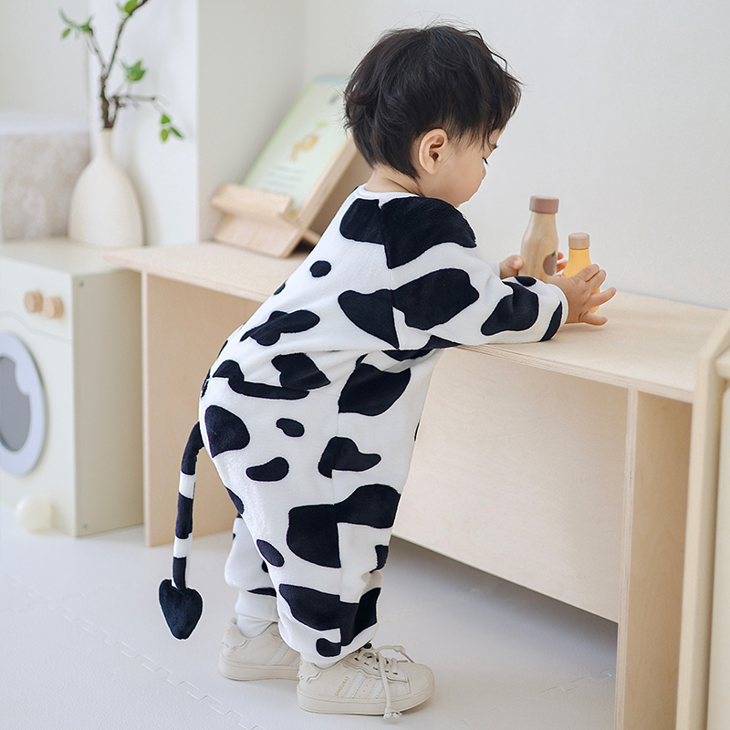 婴儿睡衣长袖防踢秋装宝宝睡袋秋季薄款新生儿睡袋动物造型连体衣