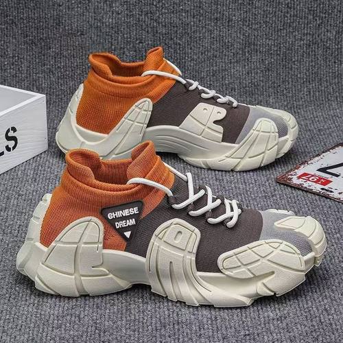 春夏季老爹鞋休闲袜鞋网面