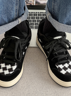 小众男鞋2025秋季新款美式男款板鞋高颜值复古百搭厚底运动休闲鞋