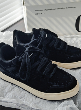 网红爆款男鞋小众设计男士厚底板鞋轻便透气休闲鞋百搭复古德训鞋