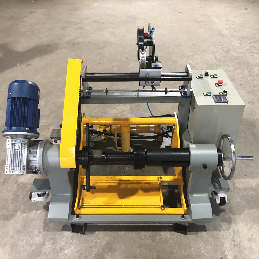 卧式收线机钢丝绳光缆光纤放线收卷机630 8001000 1250卷绕机摆臂