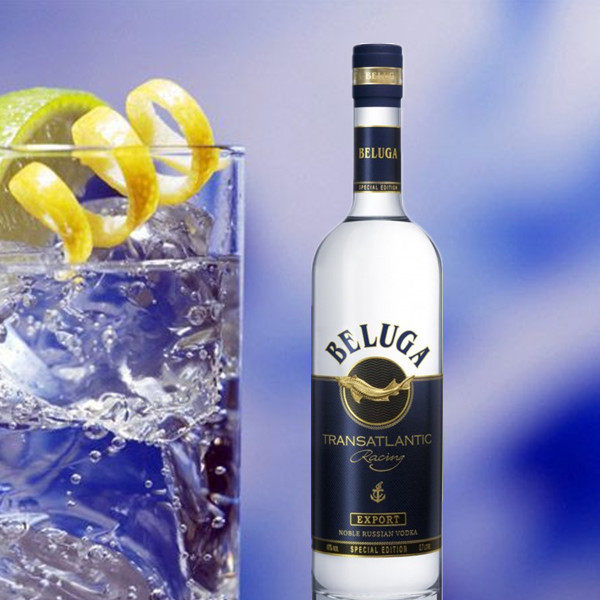 包邮进口俄罗斯白鲸伏特加 beluga noble鲟鱼洋酒500ml白酒馈赠