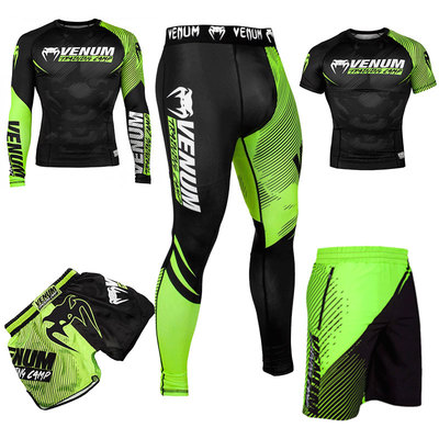 MMA格斗速干衣四件套男