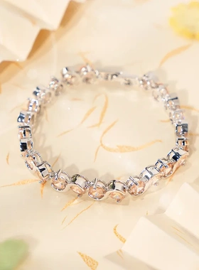 跨境手链欧美热卖多色可选镀金镶嵌时尚饰品亚马逊代发