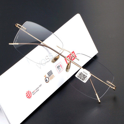 轻薄纤细眼镜架超轻无感日本造