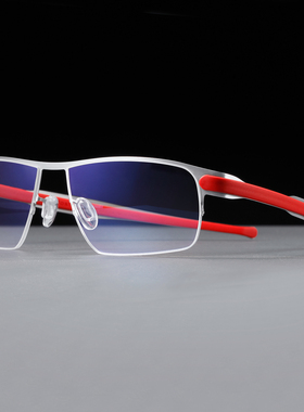 超轻眼镜架男 商务近视眼镜半框 运动时尚设计师一体无螺丝眼镜框
