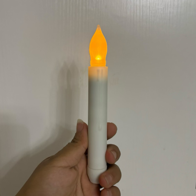 婚礼烛台装饰件用电子蜡烛灯仿真假蜡烛装饰摆件道具电池款