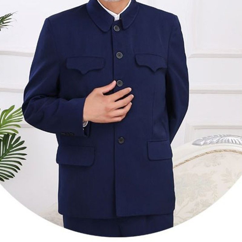 02唐装春秋季中老年人男装中山装夹克外套男士上衣民族服装中山服,男装,中山装,淘宝优惠券,粉丝福利购,淘宝优惠卷