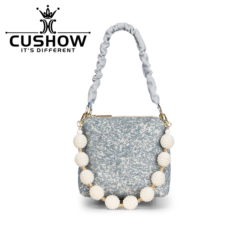 卡秀小众设计珍珠小方包2025春新款高级感手提链条女包单肩斜挎包,箱包皮具/热销女包/男包,小方包,淘宝优惠券,粉丝福利购,淘宝优惠卷