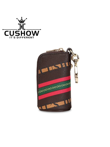 Оригинальная ключница, кожаные универсальные маленькие ключи от машины, брелок с молнией, из натуральной кожи, простой и элегантный дизайн