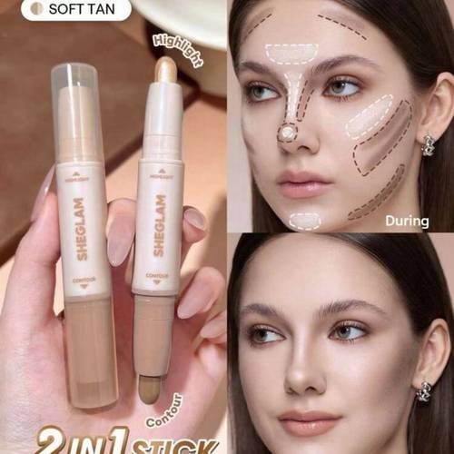 现货Sheglam二合一双头修容高光