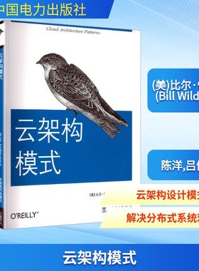 正版图书云架构模式(美)比尔·怀尔德(Bill Wilder) 著 陈洋,吕健 译中国电力出版社计算机/网络/网络通信（新）纸质书籍