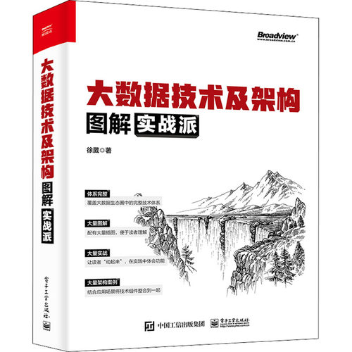正版图书大数据技术及架构图解实战派徐葳电子工业出版社书籍\/杂志\/报纸/计算机/网络/数据库纸质书籍