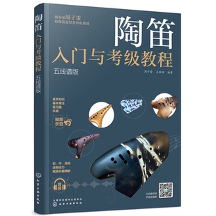 正版图书陶笛入门与考级教程 五线谱版周子雷，王丽辉  编著化学工业出版社儿童文学纸质书籍