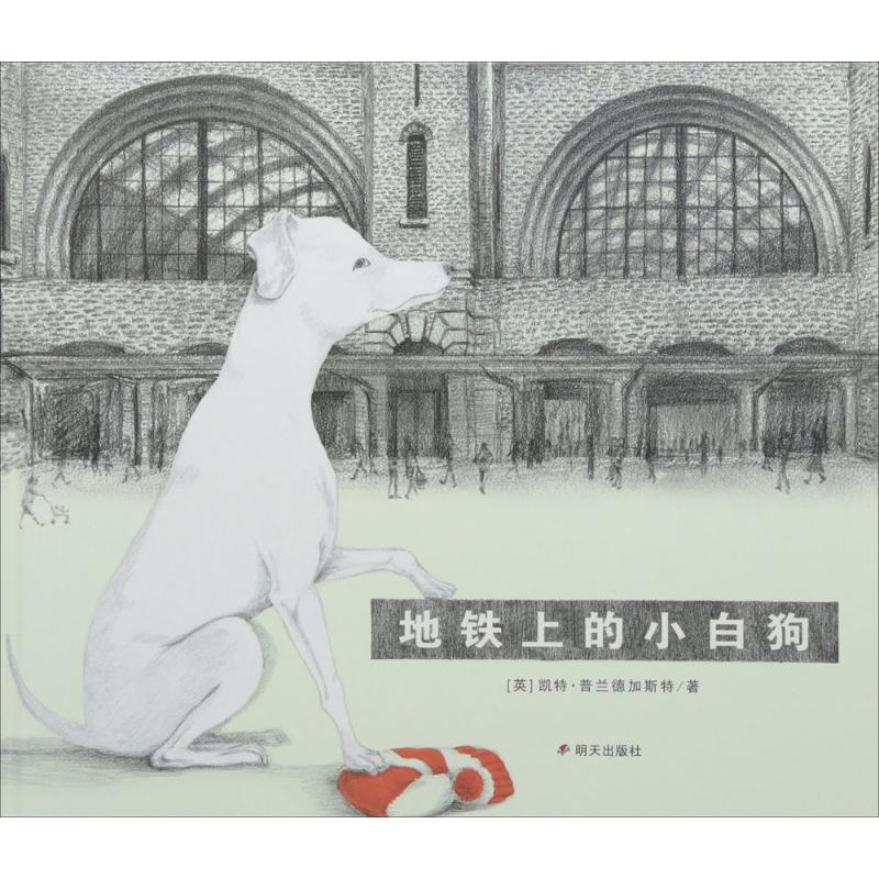 正版图书地铁上的小白狗(英)凯·兰德加斯特(Kate Prendergast) 著明天出版社儿童读物/童书/绘本/图画书/少儿动漫书纸质书籍