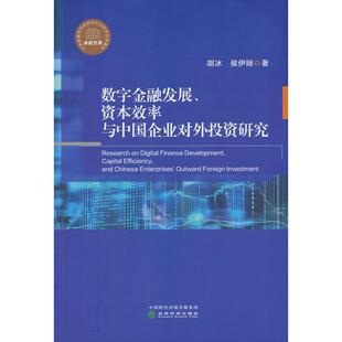正版图书数字金融发展、资本效率与中国企业对外研究胡冰，侯伊经济科学出版社财政/货币/税收纸质书籍