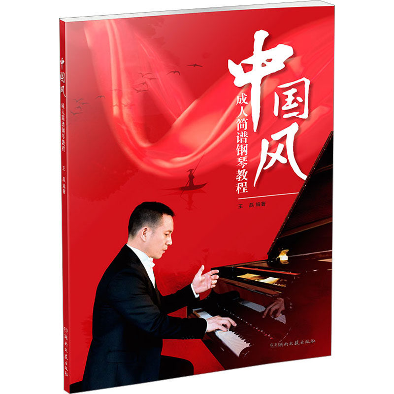 正版图书中国风成人简谱钢琴教程王磊湖南文艺出版社音乐（新）纸质书籍