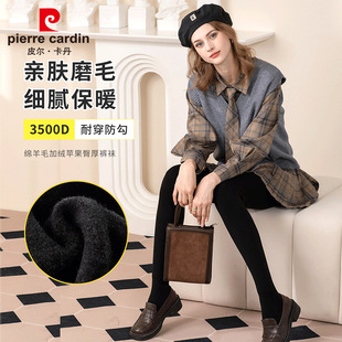 袜隐形 袜皮尔卡丹袜子加厚苹果臀羊绒裤 袜子女2024秋冬季 加绒连裤