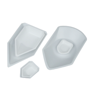 悦成 船型称量皿10 15 25 120 140 240ml抗静电称量盘 聚苯乙烯半透白色船形 冲锋舟称量盘