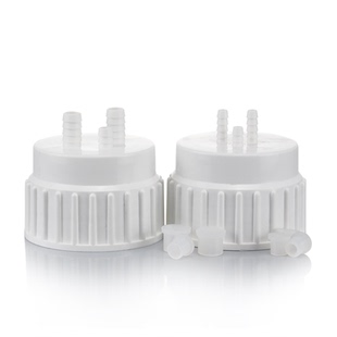 包邮实验室放水桶三通旋盖PP三通盖10L/20L/50L大桶 配套旋盖三通1/2英寸