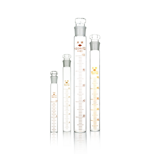 天玻具塞比色管10 25 50 100ml带全刻度磨砂口玻璃纳氏比色管A级可检