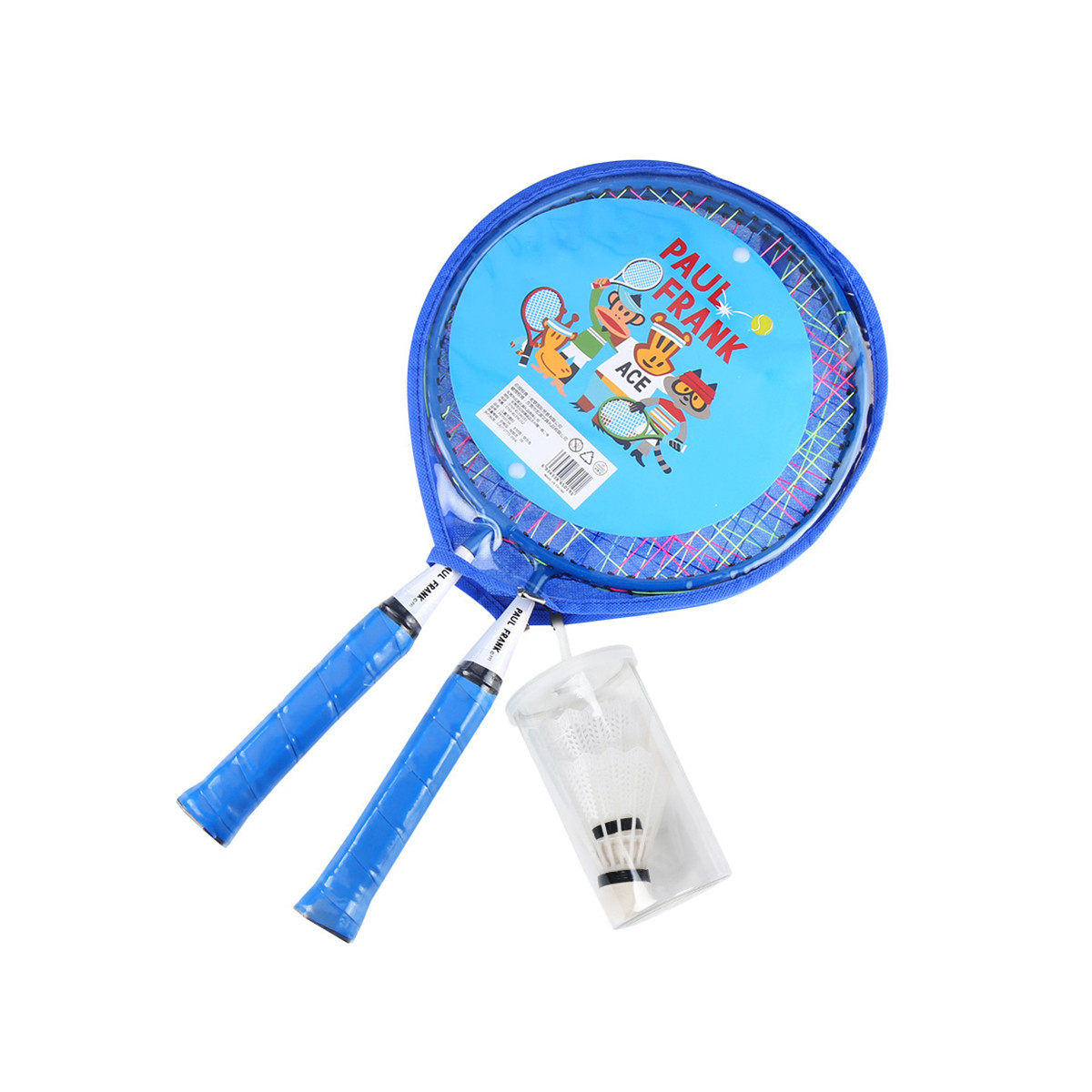 paulfrank/大嘴猴儿童羽毛球拍宝宝玩具拍3-10岁大圆拍亲子对拍