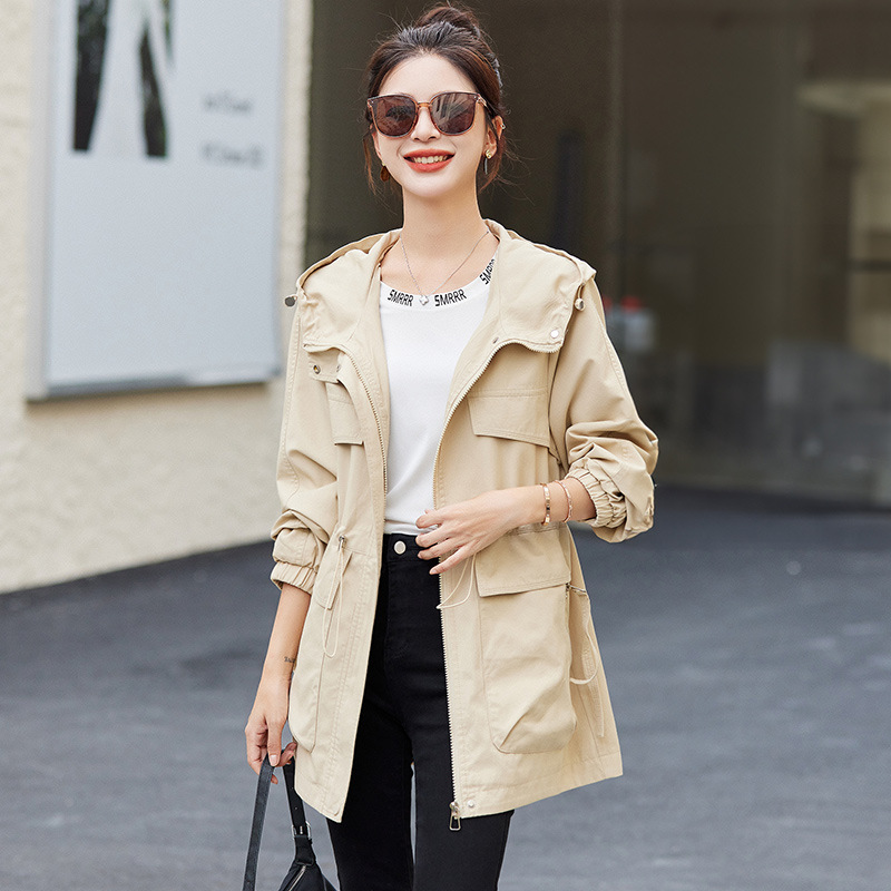 中长款风衣女2025春秋新款时尚休闲今年流行工装外套潮流百搭