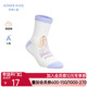 爱慕儿童23AW袜子女孩紫公主平纹印花短袜AK194D752