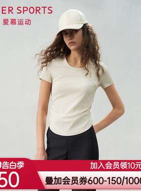 爱慕运动轻舞女士夏季圆领短款短袖T恤上衣AS143S71
