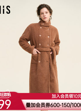 爱美丽田园撸猫绒-美拉德立领开衫长袖睡袍24秋冬新款IM48BVQ1
