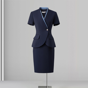 2025新款职业西装套装女高端美容院珠宝店酒店餐厅经理前台工作服