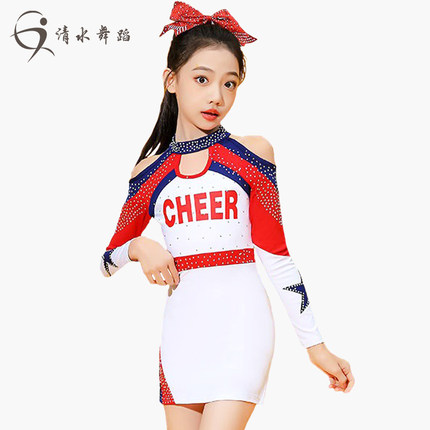 儿童舞蹈演出服啦啦队比赛服团体服装拉拉队运动会竞技表演健美操