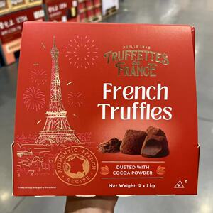 开市客代购法国 Truffles松露型巧克力代可可原味1kg/2KG网红零食