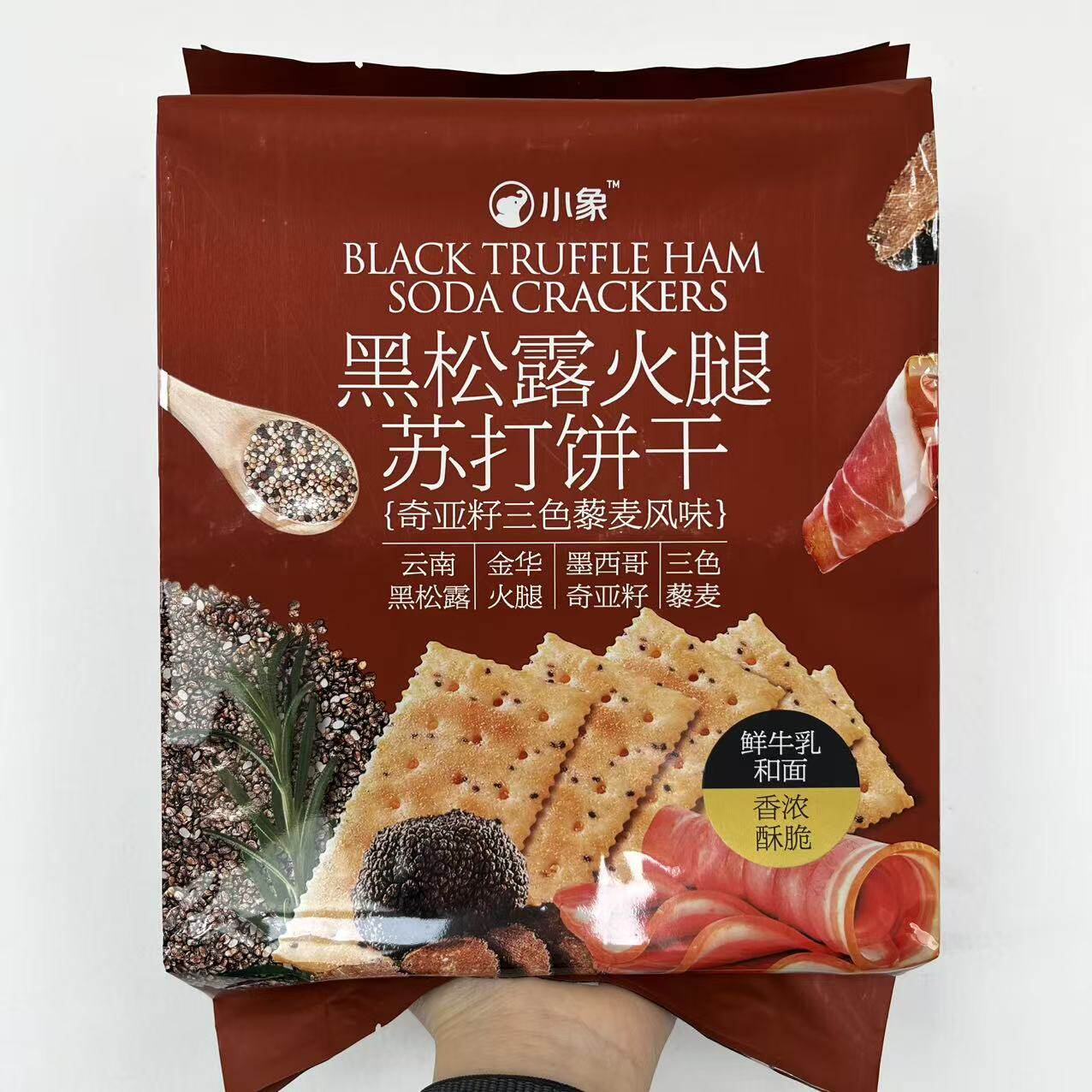 小象黑松露火腿苏打饼干360g