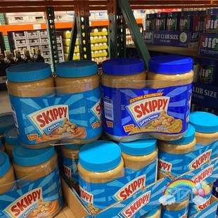 开市客盒马代购 Skippy四季宝颗粒柔滑花生酱510g面包抹酱拌面酱