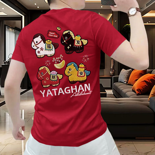 夏季男纯棉卡通短袖T恤百搭上衣