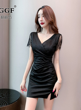 新款夜总会气质连衣裙酒吧ktv前台柔式工衣足浴养生spa按摩技师服