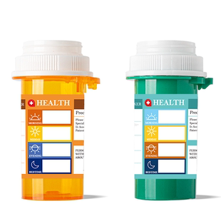 分装 药瓶美剧半透明橙小药瓶随身便携小药瓶避光隐私密封药瓶