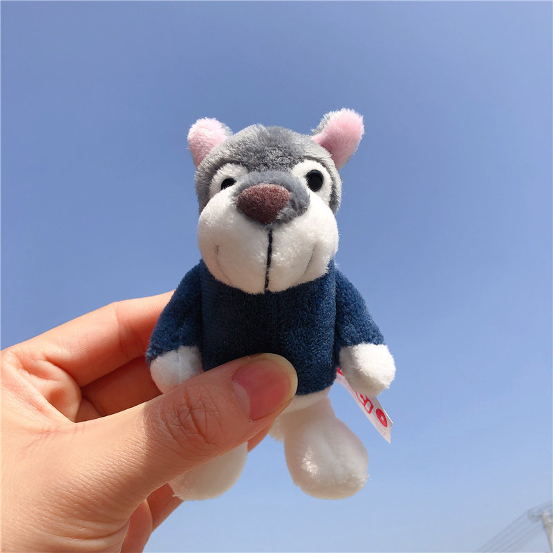 新款日系ins哈士奇挂件小动物书包公仔挂饰可爱清新情侣钥匙扣玩