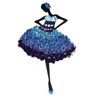 A3线稿图衍纸画材料包大号8K衍纸套装结婚手工作品初学者底稿图a3