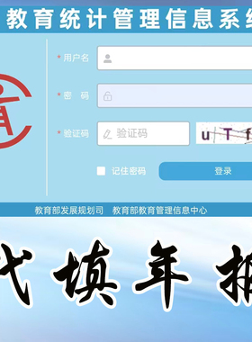年报代填数据表格套表教育统计信息管理系统填报教育系统年报报表