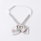 Shirye Pink Green Grid Double -Layer галстук