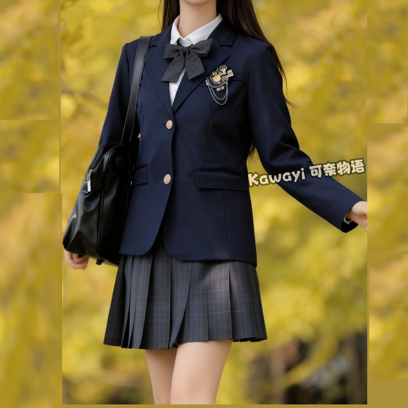 可奈物语丨简川高·本佐中西服 校供感哗叽西装JK/DK证照毕业神装