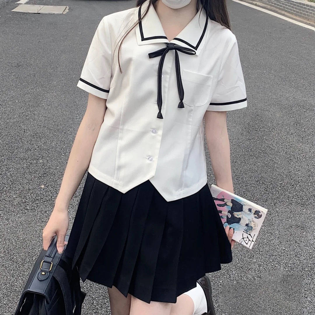 日系正统短袖学院风校供感jk制服