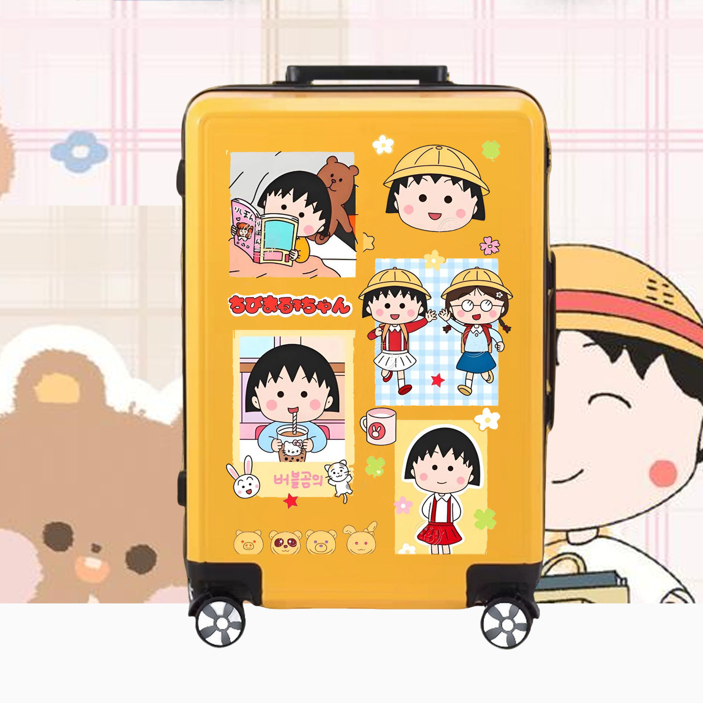 蜡笔小新儿童行李箱万向轮密码拉杆箱卡通旅行箱男女生通用小朋友