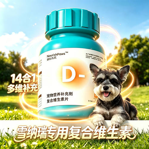 雪纳瑞专用狗狗复合维生素b族片b1b12营养补充剂宠物小狗补充