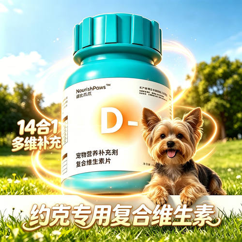 约克夏专用狗狗复合维生素b族片b1b12营养补充剂宠物小狗补充营养