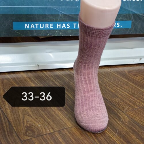 吸湿排汗羊毛中筒袜纯色运动保暖