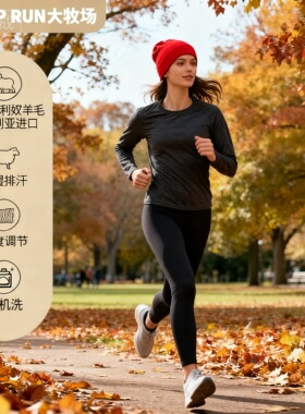 美利奴羊毛美丽诺保暖户外运动滑雪骑车百搭秋冬天帽子出游