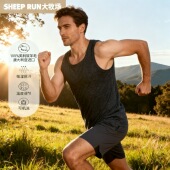 罗纹弹力背心运动健身吸湿速干 美利奴羊毛男士 SHEEP RUN大牧场